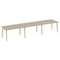 Onix Wood Стол переговорный (3 столешницы) OW.PRG-3.3 Дуб Аттик/Дуб Светлый/Металл Белый 4140*980*75