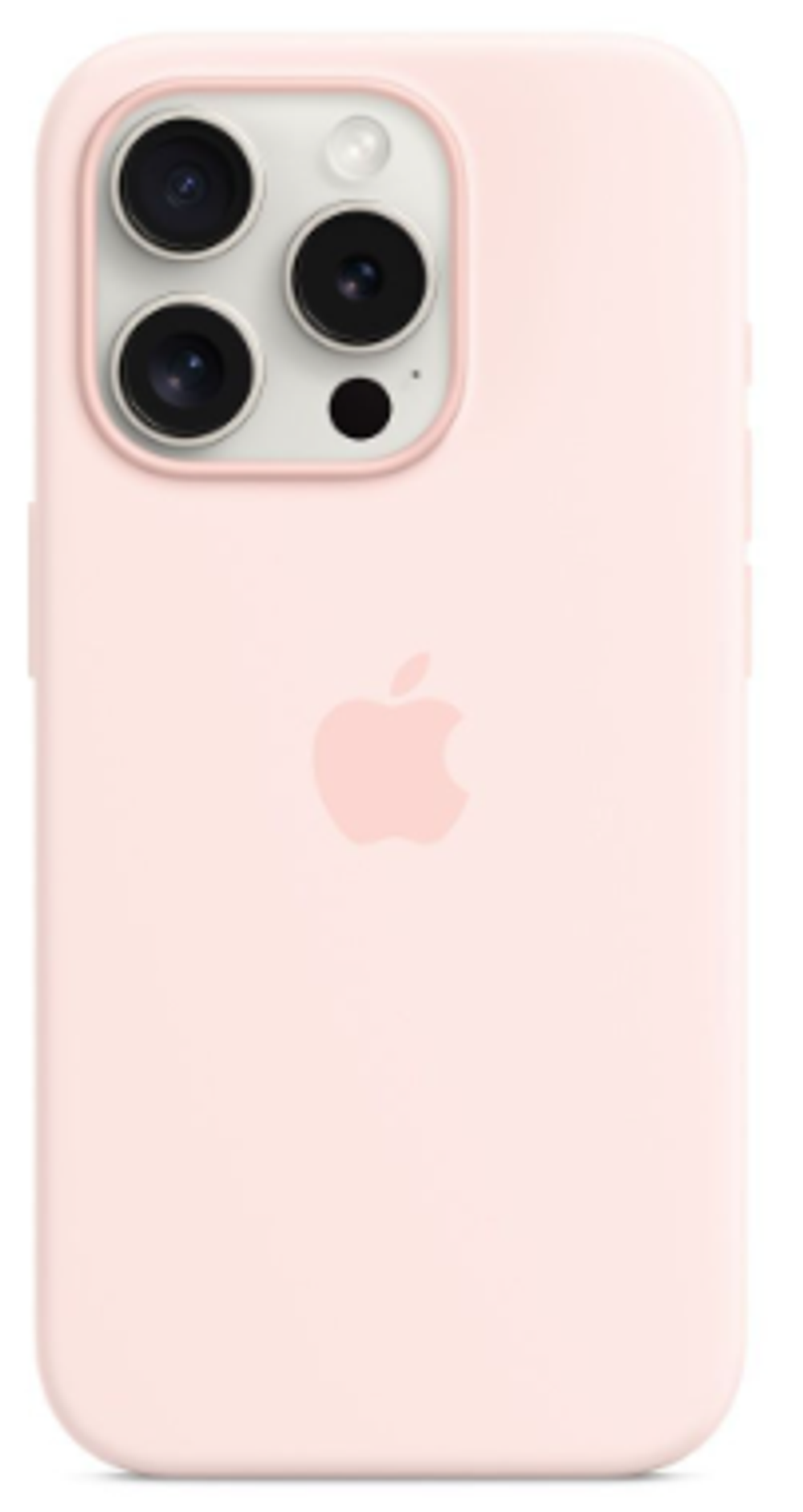 Чехол-накладка Silicone Case with MagSafe для iPhone 15 Pro Max силиконовый (розовый)