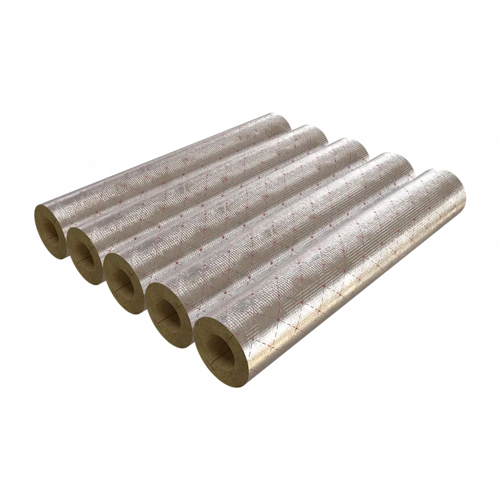 Цилиндр навивной гидрофобизированный из минеральной ваты на основе горных пород базальтовой группы RWL 100, РОКВУЛ