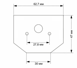 Заглушка для встраиваемого магнитного трека в натяжной ПВХ потолок, в комплекте 2 шт Crystal Lux CLT 0.234 06 BL