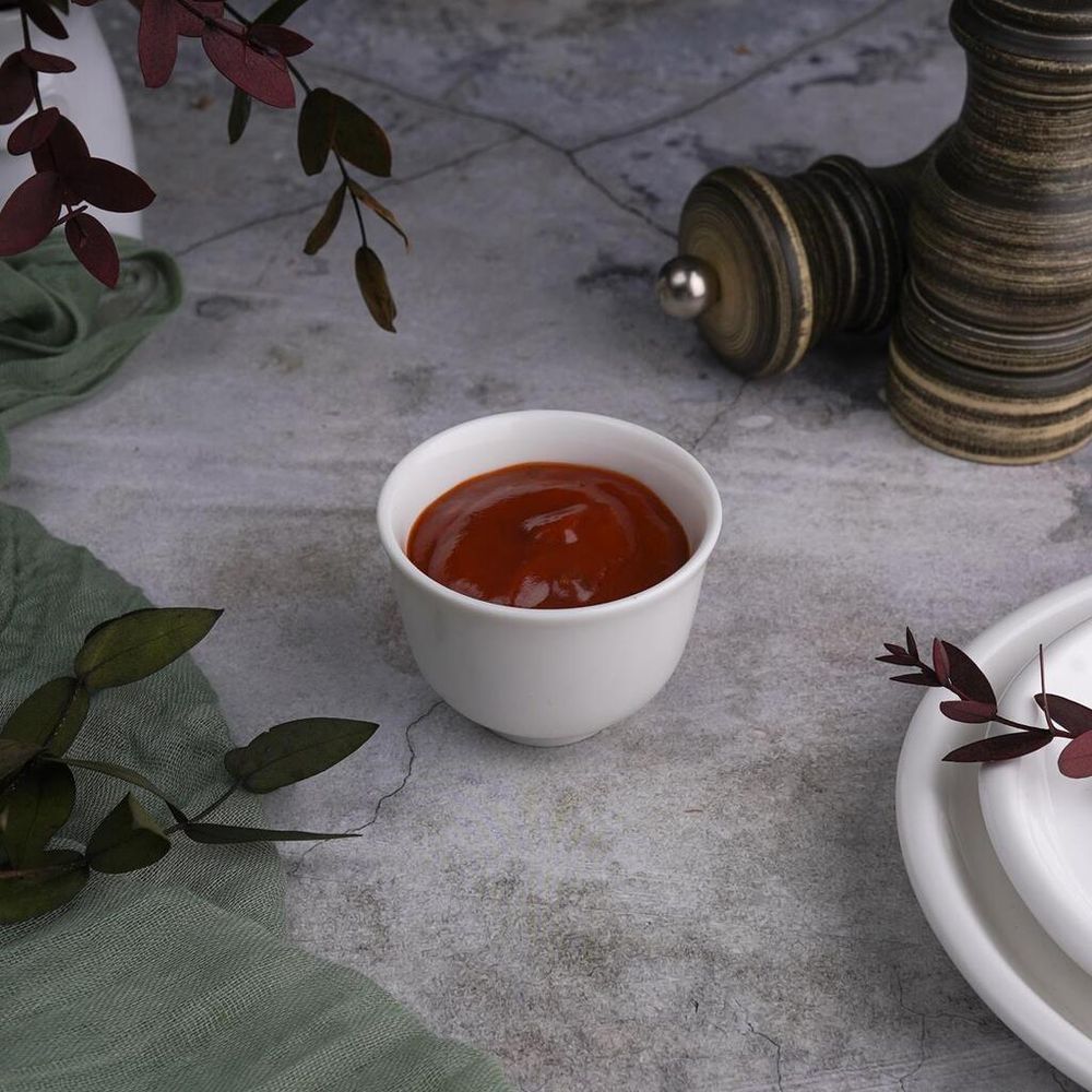 Чашка 60 мл для саке, чая, вина без ручки d 6 см h4,4 см белая фарфор NEW P.L. Proff Cuisine [6]