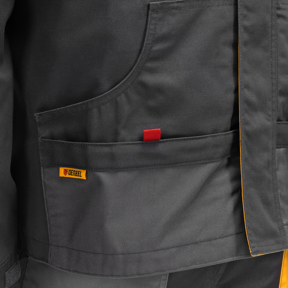 Куртка профессиональная рабочая, 65% полиэстер 35% хлопок, M Denzel