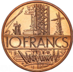 France 10 Francs 1975 - Mathieu Pessac, MS