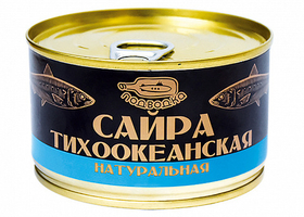 Сайра натуральная "Подводка" 240г