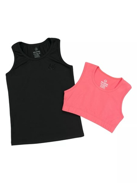 Комплект: борцовка и топ хлопок коралловый