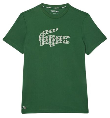 Мужская теннисная футболка Lacoste Ultra Dry Pique Tennis T-Shirt - зеленый