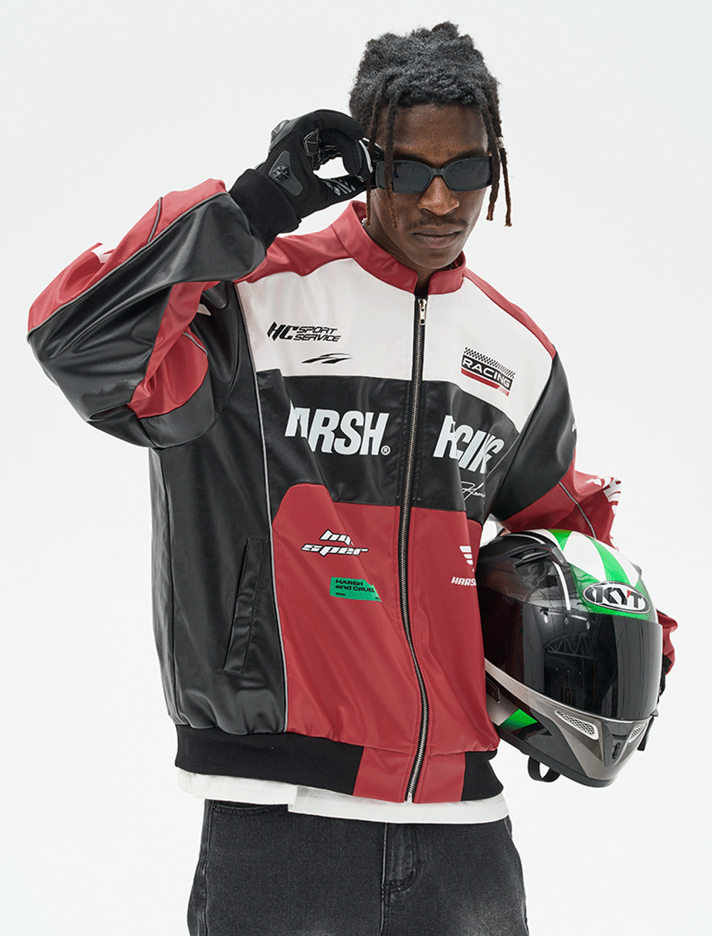 Куртка HARSHandCRUEL "Racing" V2 Leather Jacket