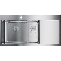 Мойка Akisame 100-2-IN-L нерж.сталь/нержавеющая сталь(арт4973544).