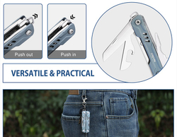 Мультитул Nextool Mini Sailor, серый, 10 функций (NE20156)