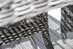 "Айриш" стол плетеный из искусственного ротанга, цвет графит