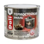 Эмаль термостойкая Dali, матовая, черная, 0,4 л, 46459