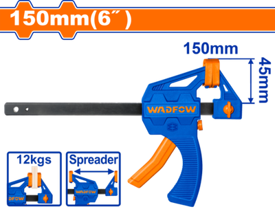 Струбцина быстрозажимная 150х45 мм (12/96) WADFOW WCP4386