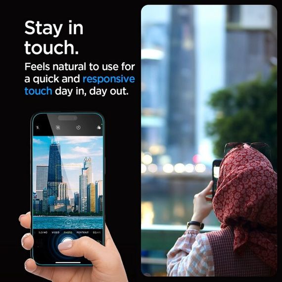 Защитное стекло Spigen Glas.tR Ez Fit для iPhone 15 Pro 6.1&quot; (AGL06898) прозрачный