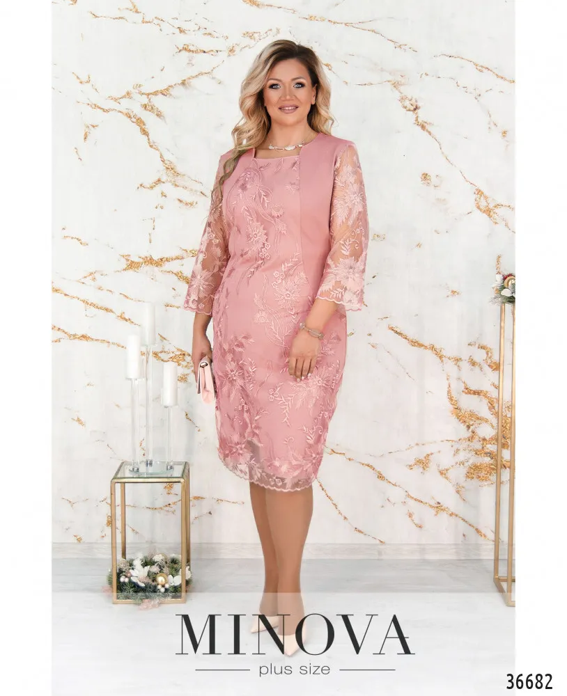 Платье 385СБ-пудра Minova
