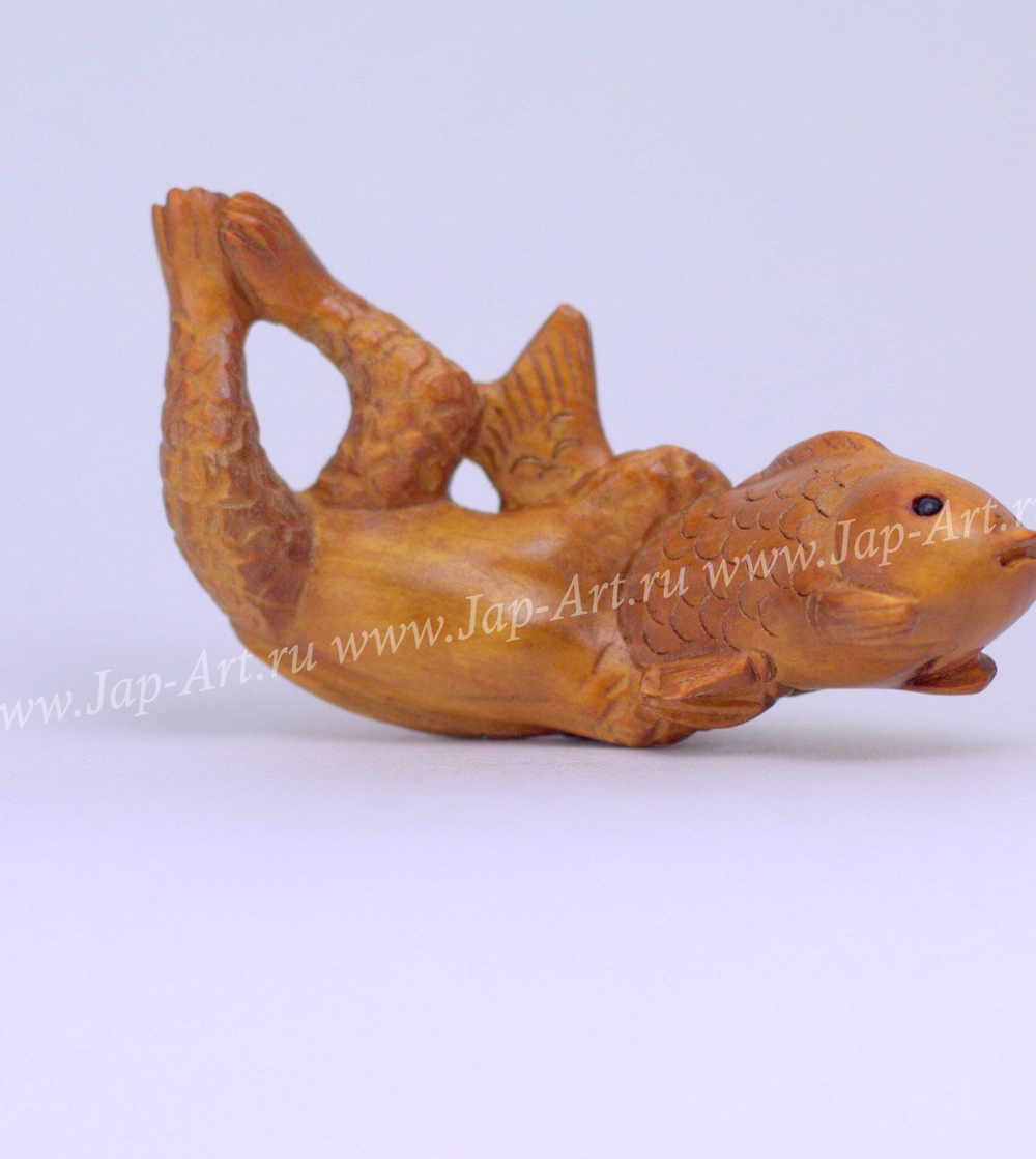 Нэцкэ Каппа и рыба