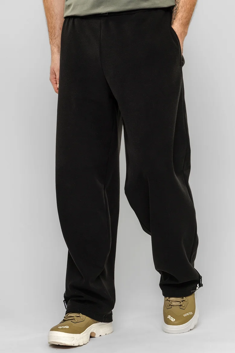 Брюки спортивные с утяжкой внизу, мужские, цвет "Чёрная скала"