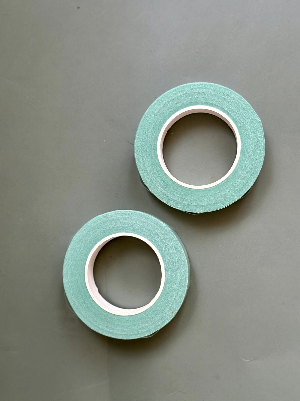 Тейп лента светлая флористическая 13 мм * 27 м (цвет мятный, 2шт.)