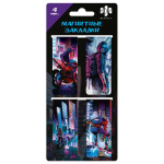 Закладки магнитные для книг 4шт. "Игра в реальности" (Феникс+)