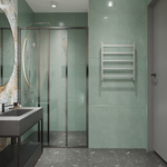 Полотенцесушитель MIXLINE FAVORITE  60х50 (таймер, 302 Вт, 5 перекладин) электрический МАТОВЫЙ ХРОМ