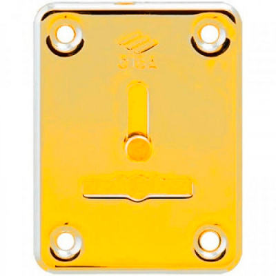 Накладка CISA 06.081.01 на сувальдный замок (латунь) со шторками