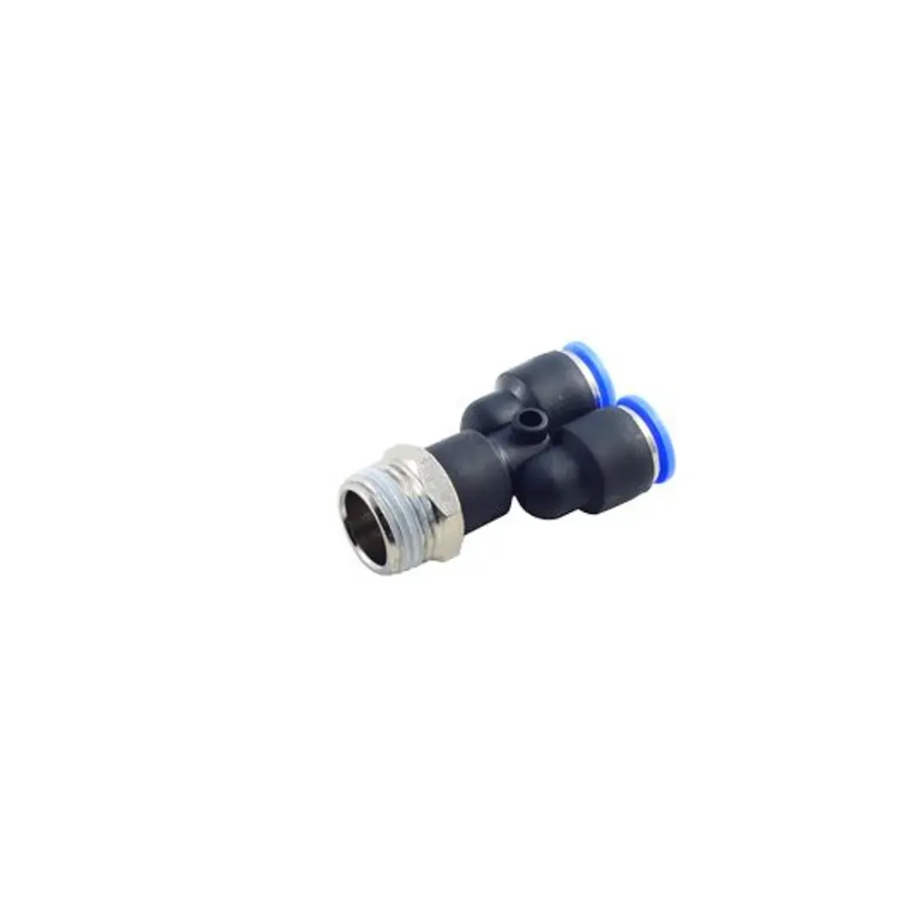 Фитинг Y-образный для пластиковых трубок 12мм с наружной резьбой 1/4'' RockForce##Rock FORCE RF-SPX12-02