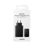 Сетевое зарядное устройство Samsung Super Fast Charger 2хType-C/USB 3.0 /65W (черный)