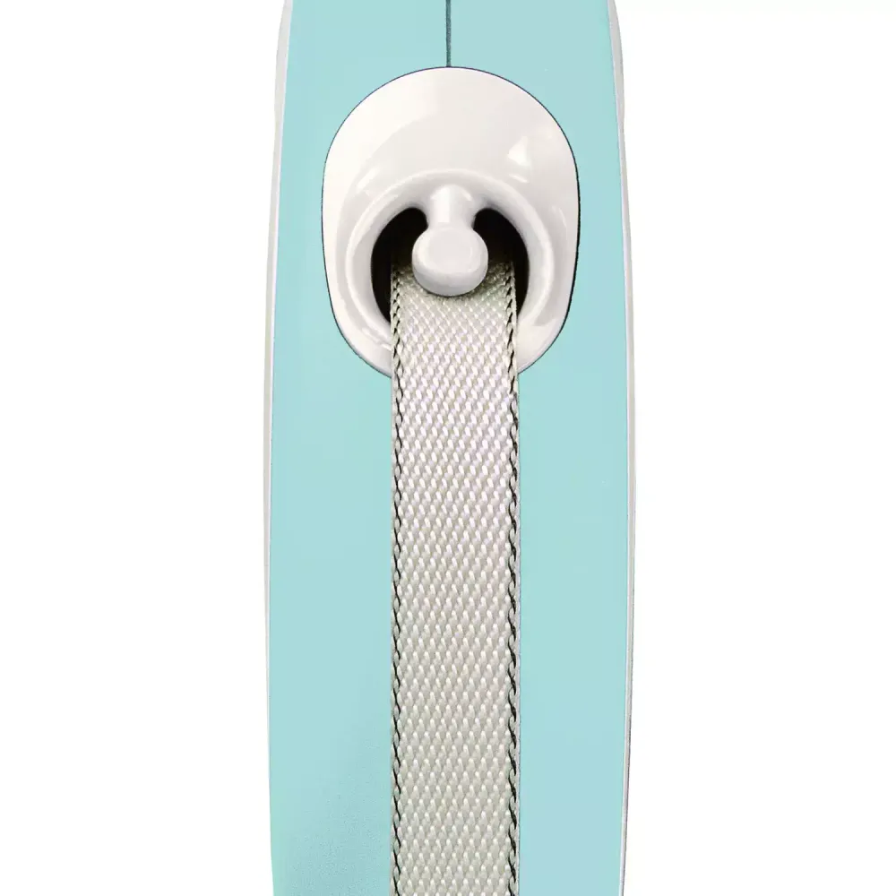 Рулетка flexi NEW LINE Comfort M (до 25 кг) лента 5 м серый/голубой Рулетка flexi NEW LINE Comfort M (до 25 кг) лента 5 м серый/голубой