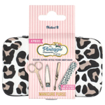 The Vintage Cosmetic Company, Кошелек для маникюра, с леопардовым принтом, 1 шт.