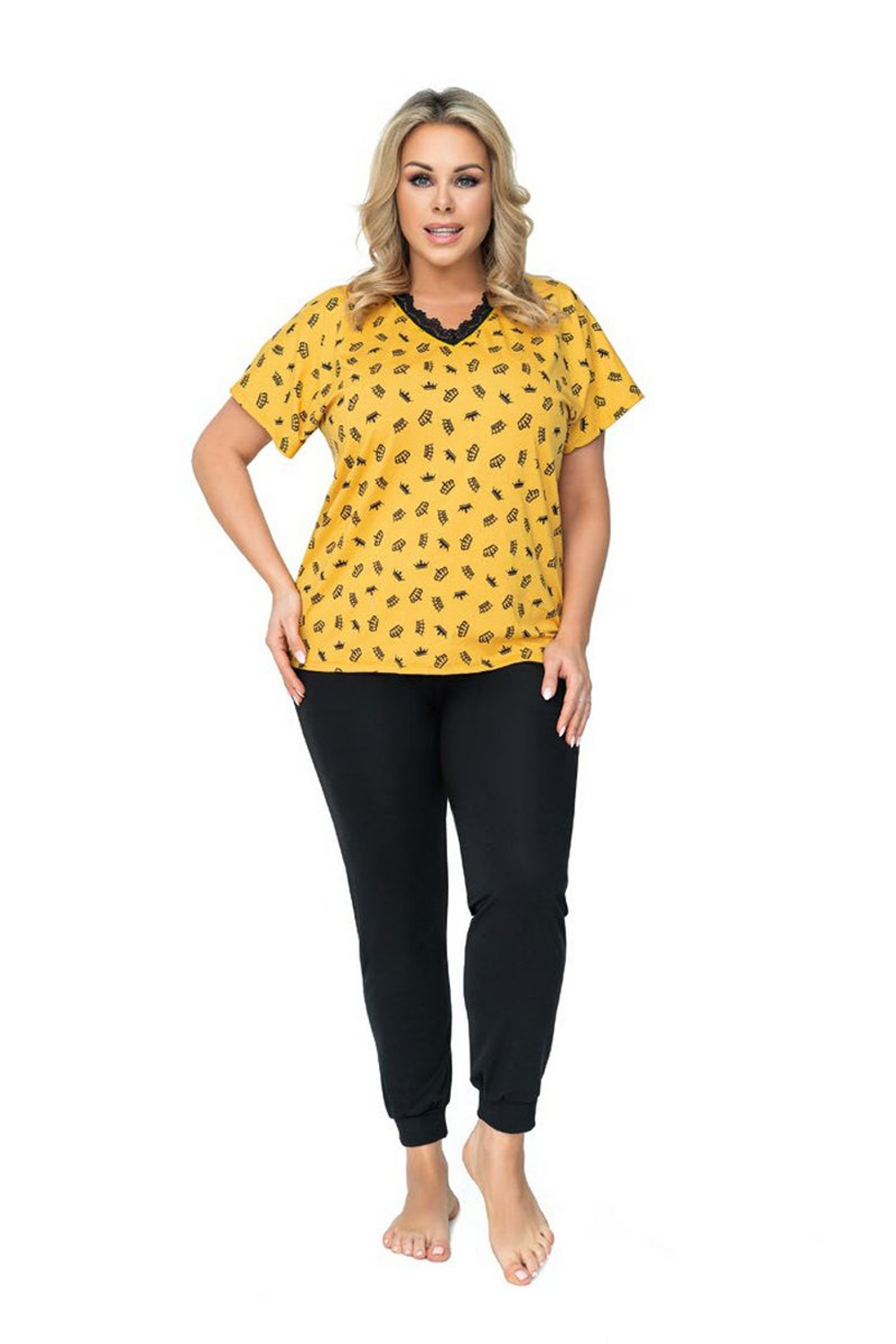 QUEEN PLUS Пижама женская со штанами