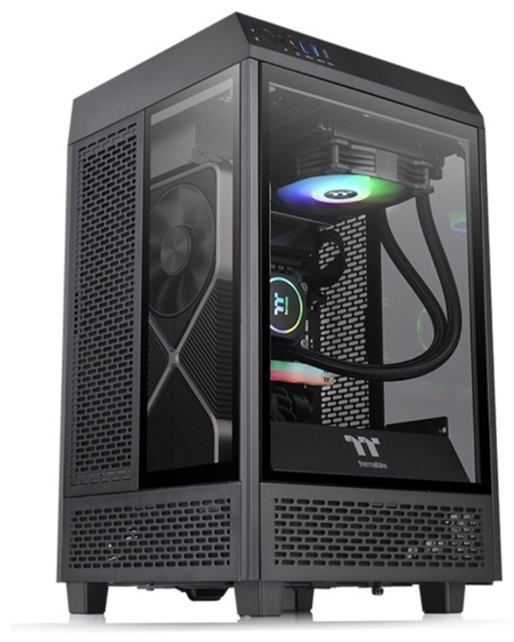 Корпус Thermaltake The Tower 100 CA-1R3-00S1WN-00 черный