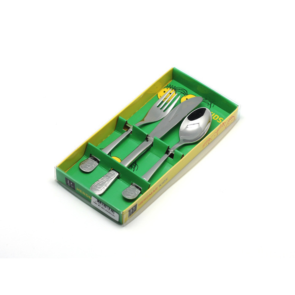 Набор детских столовых приборов на 1 персону 3 предмета Herdmar Dino