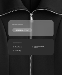 Oysho Куртка с двойной застежкой-молнией , черный