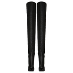 SAINT LAURENT Yves Over The Knee Boots 9.5cm Women"s Black