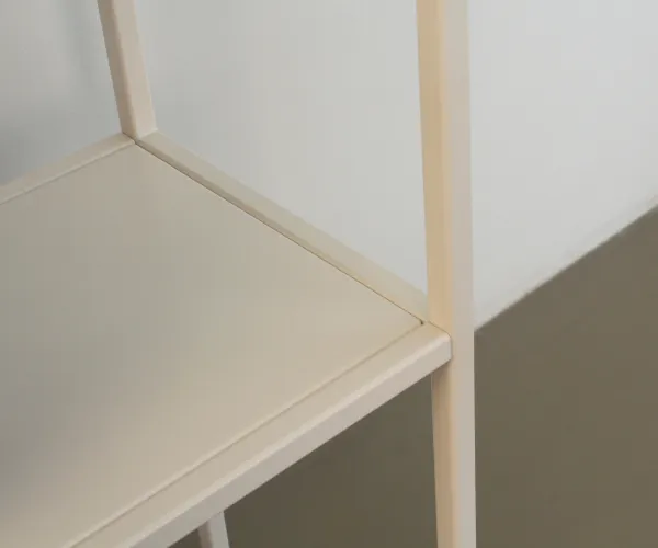 Стеллаж металлический 155х60х25, молочный