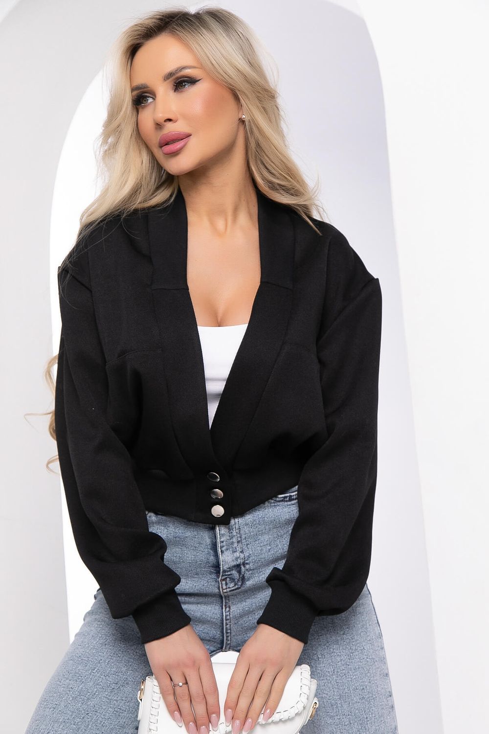 Жакет "Модный" (черный) Б8476 LT Collection