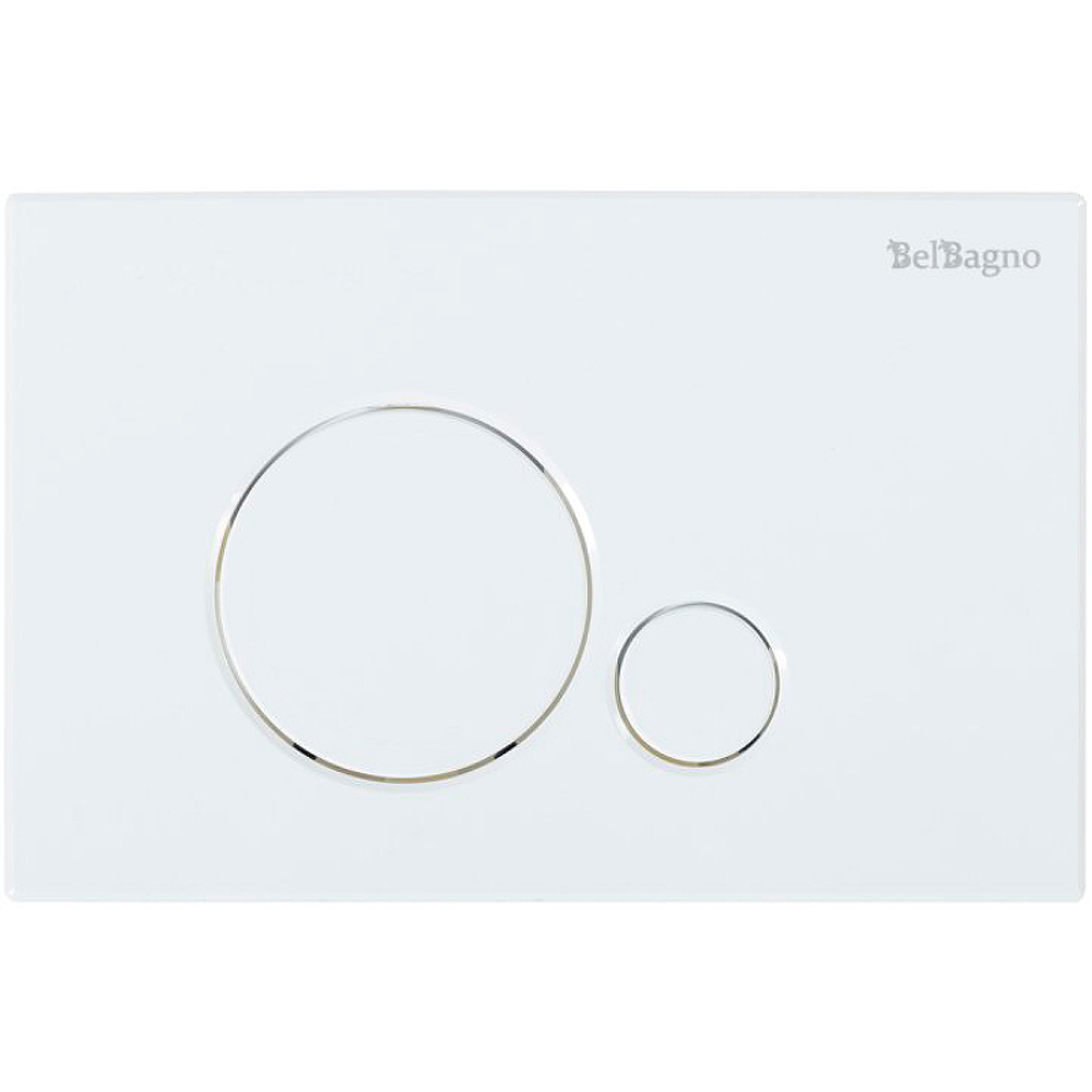 Комплект унитаза с инсталляцией BelBagno Onda BB066CHR/BB870SC/BB002-80/BB014-SR-BIANCO с сиденьем Микролифт и Белой клавишей смыва