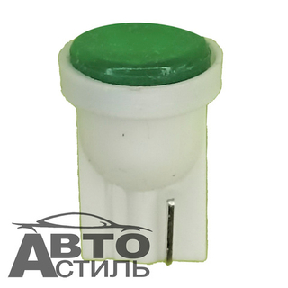 Светодиод 12V T10 COB Green 6 CHIP  (без цок) зеленый