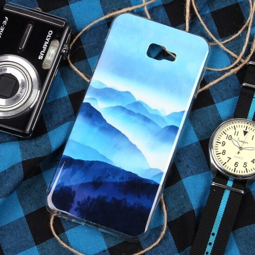 Чехол ТПУ Горы для Samsung Galaxy J4+ (2018), 011015