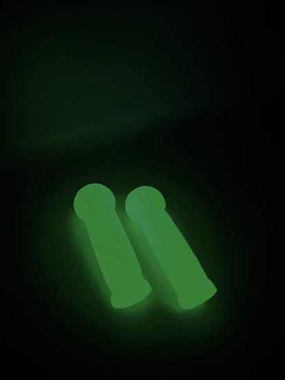 Резиновые ручки Maxi Glow (светящиеся) зеленый мармелад