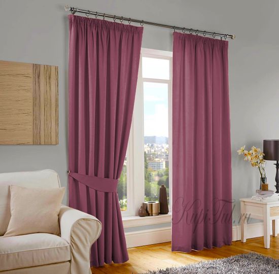 Длинные шторы. Kadife (пыльная роза). Стриженный бархат