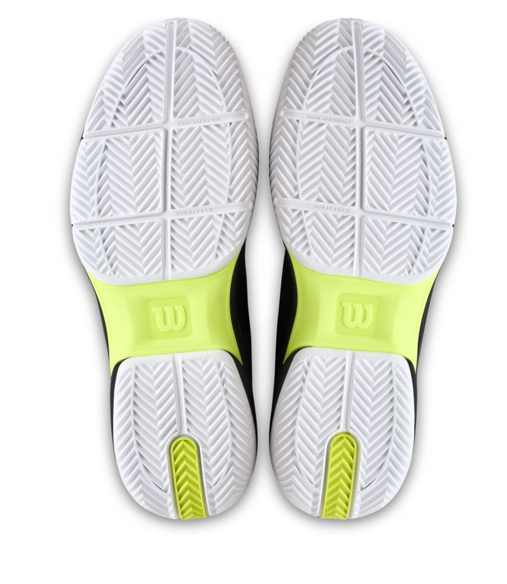 Теннисные кроссовки Wilson Rush Lite 5 Clay - black/white/safety yellow