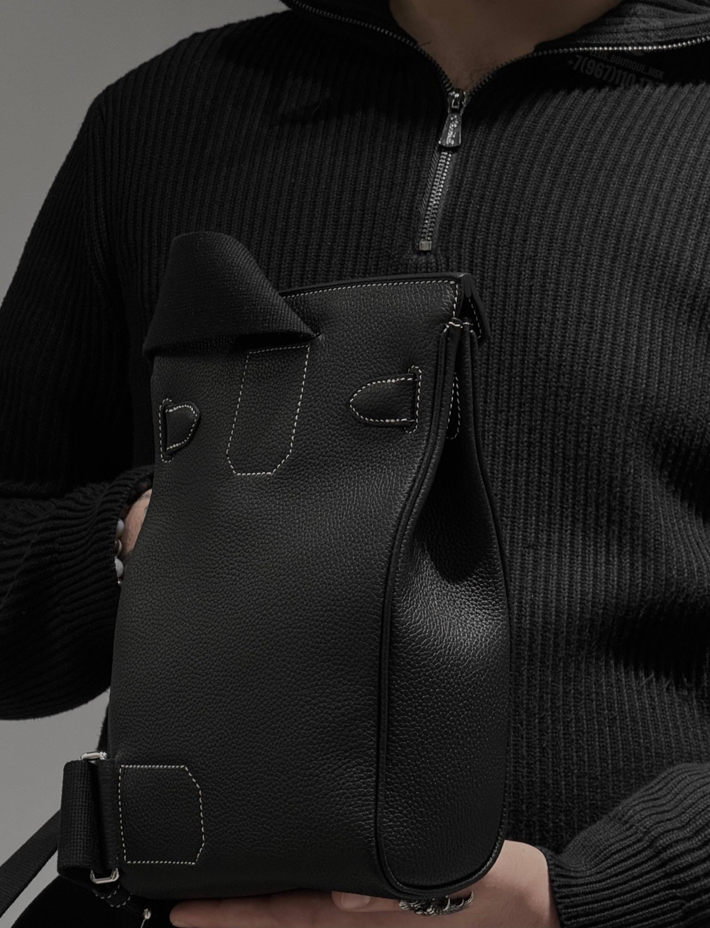 Нагрудная сумка-слинг Hermes