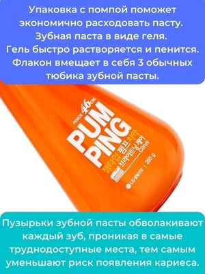 PERIOE Зубная паста отбеливающая Whitening Pumping Toothpaste 285 г