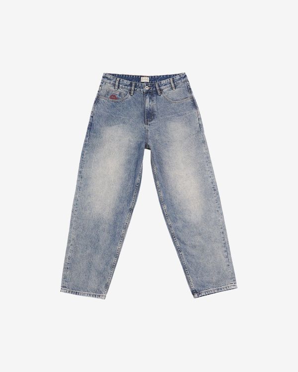 Джинсы Bigger M acid washed серые - фото 1