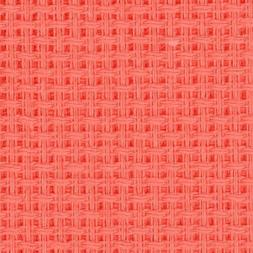 Канва 14, средняя, цвет коралл, арт. 563, 40х50см (10х55кл)