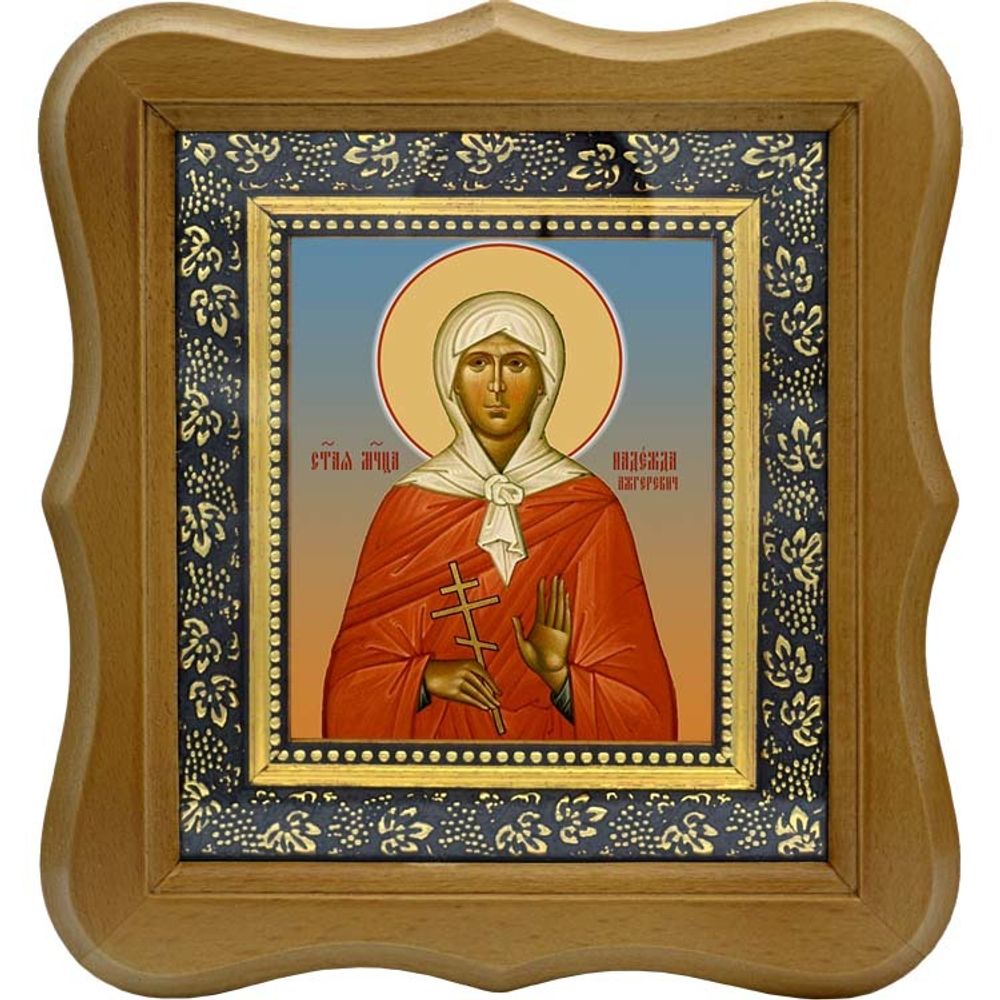 Надежда Ажгеревич мученица. Икона на холсте.