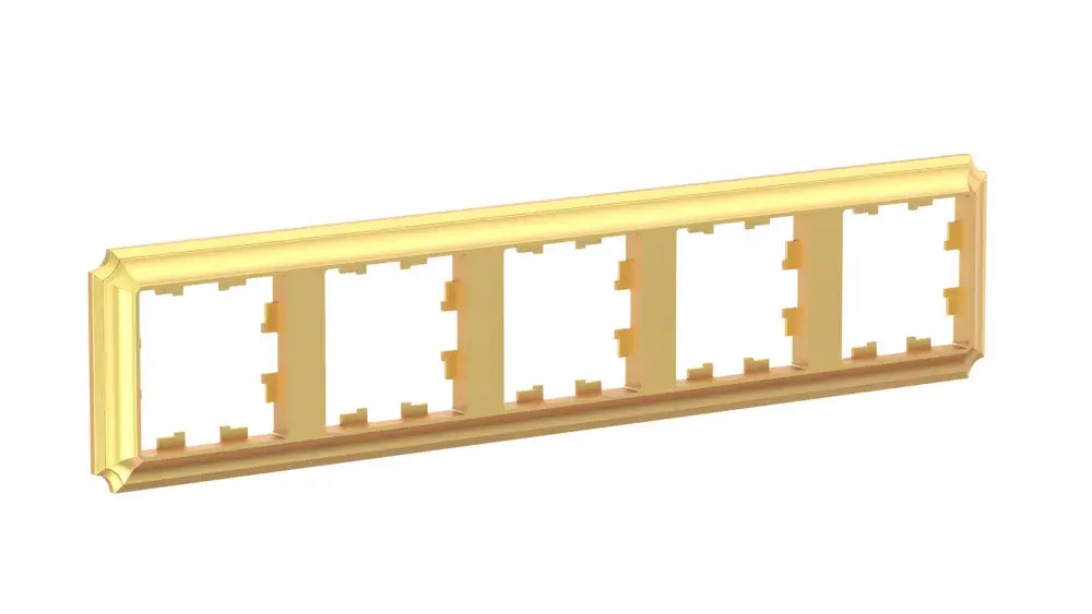 ATLASDESIGN ANTIQUE 5-постовая РАМКА, универсальная, ЗОЛОТО