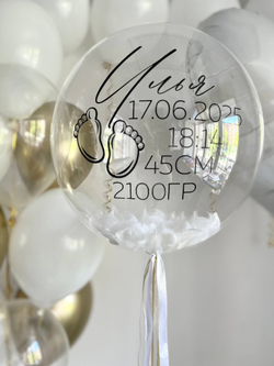 Воздушные шары на выписку из роддома сына №3580