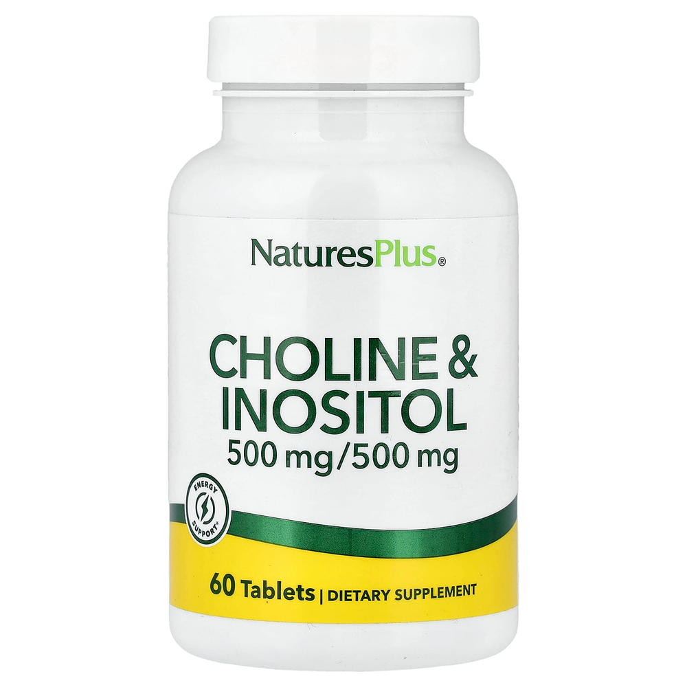 NaturesPlus, Холин и инозитол, 60 таблеток