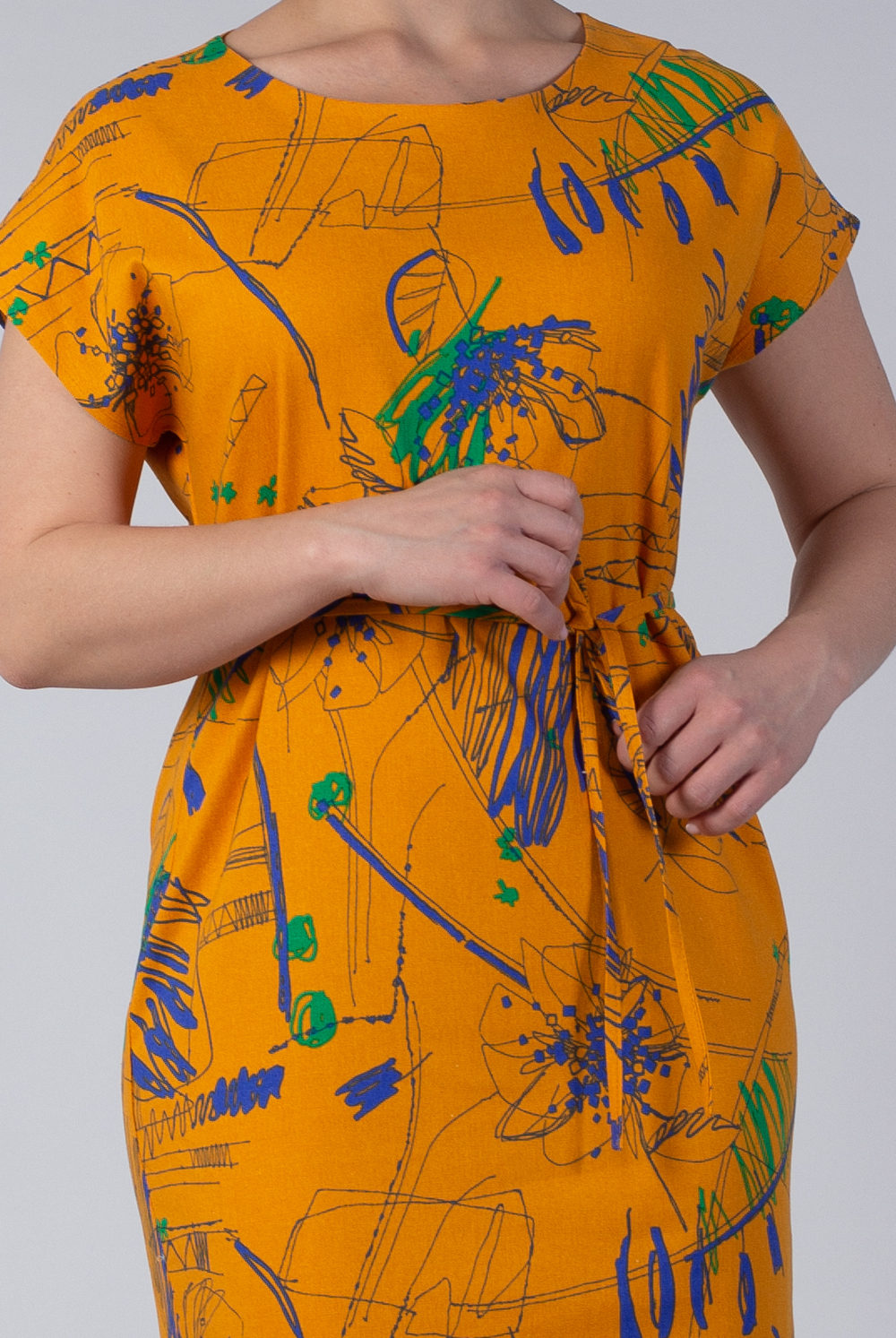 Платье женское 3946АП, Абстракция #363Абб053946АП